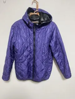 紫と黒のダウンジャケット リバーシブル