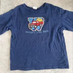BREEZE ネイビー Tシャツ ワッペン　車　120のサムネイル