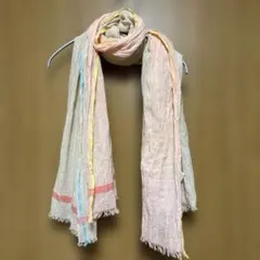 パラスパレス　コットンストール　サーモンピンクベージュ　ガーゼのサムネイル