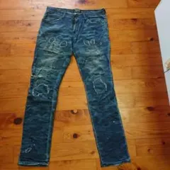 1PIU1UGUALE3 RELAX ナンバーナインストレッチ デニム カモフラ