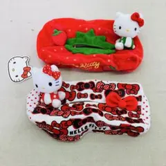 【2点セット】ハローキティ　ティッシュボックス　ティッシュケース　サンリオ