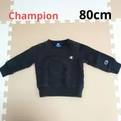 Champion 長袖トレーナー 黒　80cm　ブラック
