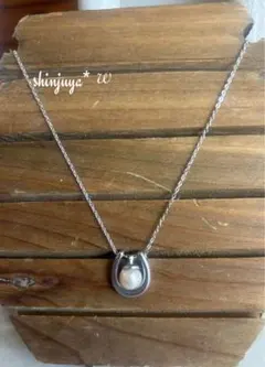 国産あこや真珠♡本物パールホースシューネックレス♡アレルギー対応♡本真珠♡結婚式