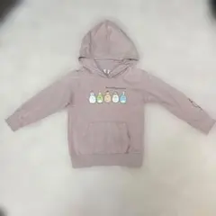★美品《すみっコぐらし》フードつきパーカー ピンクキッズトレーナー 120cm