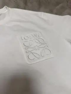 LOEWE メンズ Tシャツ ホワイト アナグラム刺繍のサムネイル