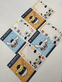 ポムポムプリン・シナモロール ステッカー 6枚セット