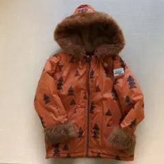 BOBO CHOSES 中綿コート 6-7Y オレンジ