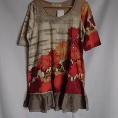 SUPER HAKKA チュニック 森柄 半袖のサムネイル