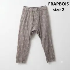 FRAPBOIS フラボア　ダブルウエストチェックパンツのサムネイル