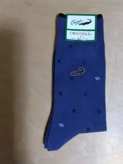 CROCODILE ソックス グレー 25-27cm ボーダー柄 - メルカリ