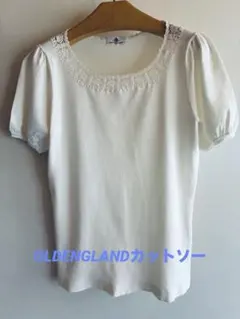 OLD ENGLAND ホワイト カットソー半袖のサムネイル