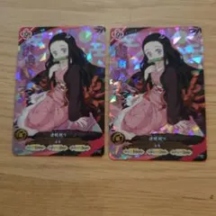 【イベント限定】竈門禰豆子 PRカード／日輪バトルスラッシュ　2枚　鬼滅の刃