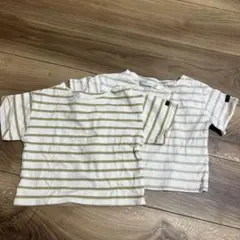 futafuta ストライプ 半袖Tシャツ 2枚セット