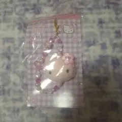 サンリオ キティ フェイス マスコット ストラップ キーホルダー