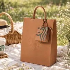本田望結 愛用】Starbucks トートバッグ＆ポーチ 2点セット - メルカリ