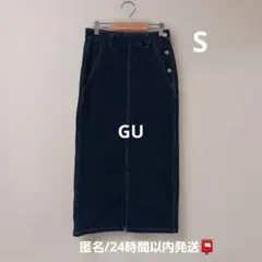 GU　デニムナローロングスカート　S