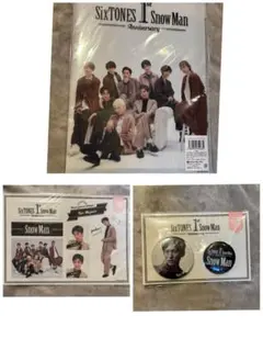 SnowMan 目黒蓮 缶バッジ、ステッカー、クリアファイル セット