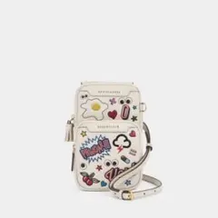 ANYA HINDMARCH ミニ グラフィティ ショルダーバッグ レザー