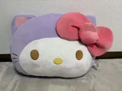 ハローキティ ビッグフェイスクッション 猫耳 しまむら 美品