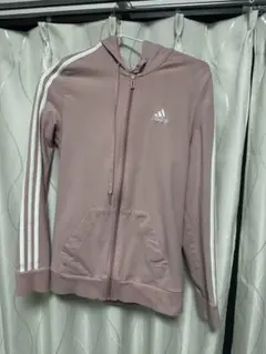 adidas ピンク フルジップパーカー Sサイズ