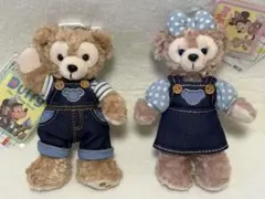 お顔厳選★新品タグ付★激レアデニム着★シェリーメイ×ダッフィー★ぬいぐるみバッジ