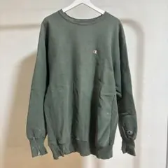 90's USA製 チャンピオン リバースウィーブ 刺繍タグ グリーン