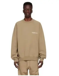 エッセンシャルズ スウェットシャツ Oak タンコットン L
