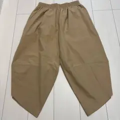 メンズ　ベージュ ワイドパンツ Mサイズ