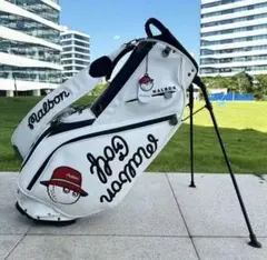 Malbon Golf スタンド式 ゴルフ キャディバッグ ホワイト