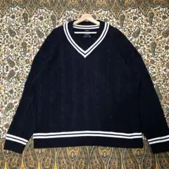 Abercrombie & Fitch オーバーサイズVネックニット セーター
