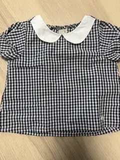 美品♡petit main チェック柄 シャツ 90