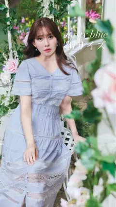 Clair Pintuck Lace Dress Herlipto ホワイト - メルカリ
