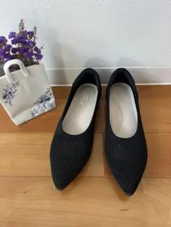 PANSY メッシュパンプス ブラック 24.0cmのサムネイル