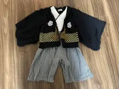 ベビー袴　ロンパース　男の子90cm 黒