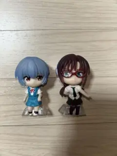 エヴァンゲリオン 綾波レイ 真希波マリ ミニフィギュア 2点セット