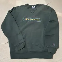 Champion クルーネックスウェット L ダークグリーン