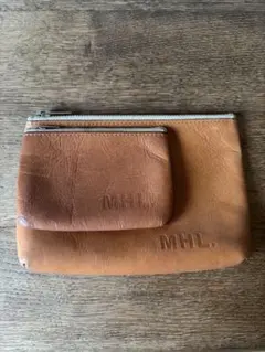 MHL. レザーポーチ 2点セット
