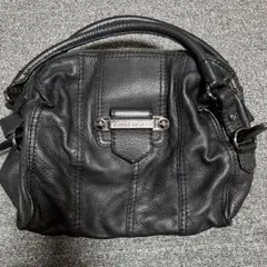 TOMMY HILFIGER トミーヒルフィガー レザー バッグ ブラック