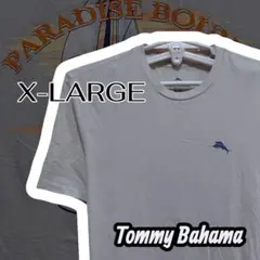 Tommy Bahama メンズXL Tシャツ 白 魚 セイリング US古着