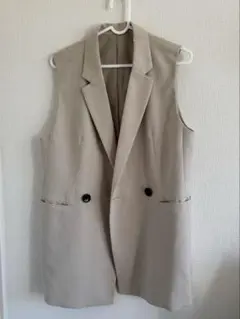 GU ジーユー オーバーサイズテーラードベスト　ナチュラル