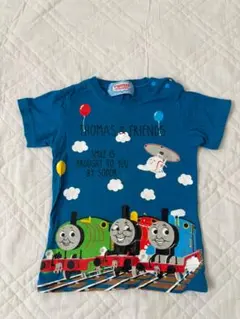 子供服　Tシャツ　キャラクター　トーマス　90センチ　青のサムネイル