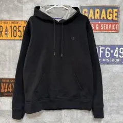Champion チャンピオン プルオーバーパーカー ブラック L 古着