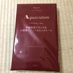 MUSE３月号付録　アクアスキュータムトート