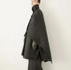 la peau de gem ポンチョアウターキルティング