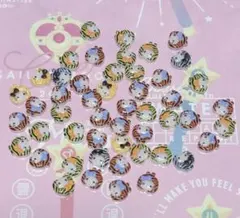 サンリオ キティ ゼブラ柄 ネイルパーツ 50個mix