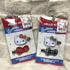 ハローキティ　ぷっくりったい　ヘアクリップ セット