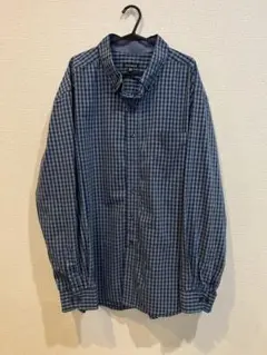 GEORGE 古着　長袖シャツ　青色