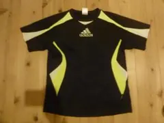 adidas 黒 蛍光黄 Tシャツ 150～160cm