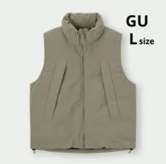 【新品未使用】GU ヒートパデッドべスト カーキ Lサイズ