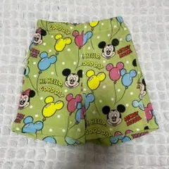 新品 ディズニー ミッキー ボトムス ハーフパンツ キッズ 100cm 綿100